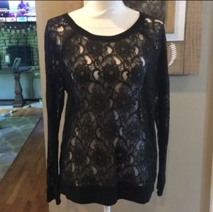 LOFT black lace top
